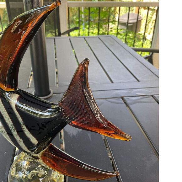 Magnificent Fancy Art Glass Angel Fish - Picture 9 of 10